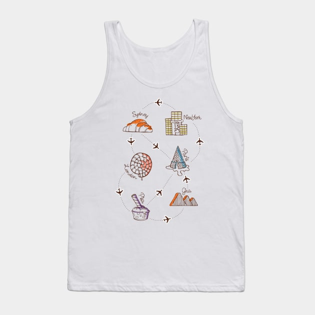 Sweet Travel Final Tank Top by astronaut